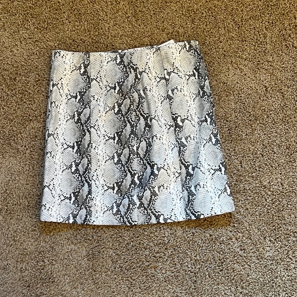 Pink Lily Snakeskin Skirt